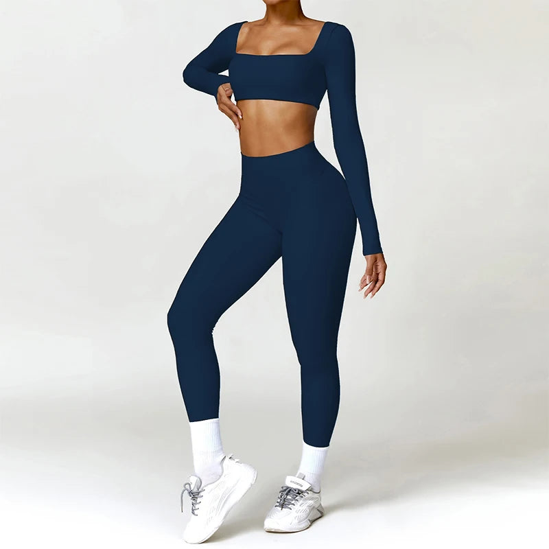 Conjunto deportivo transpirable de manga larga
