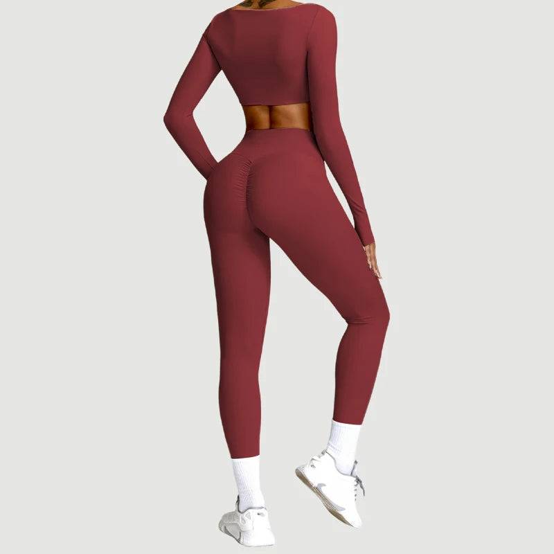 Conjunto deportivo transpirable de manga larga