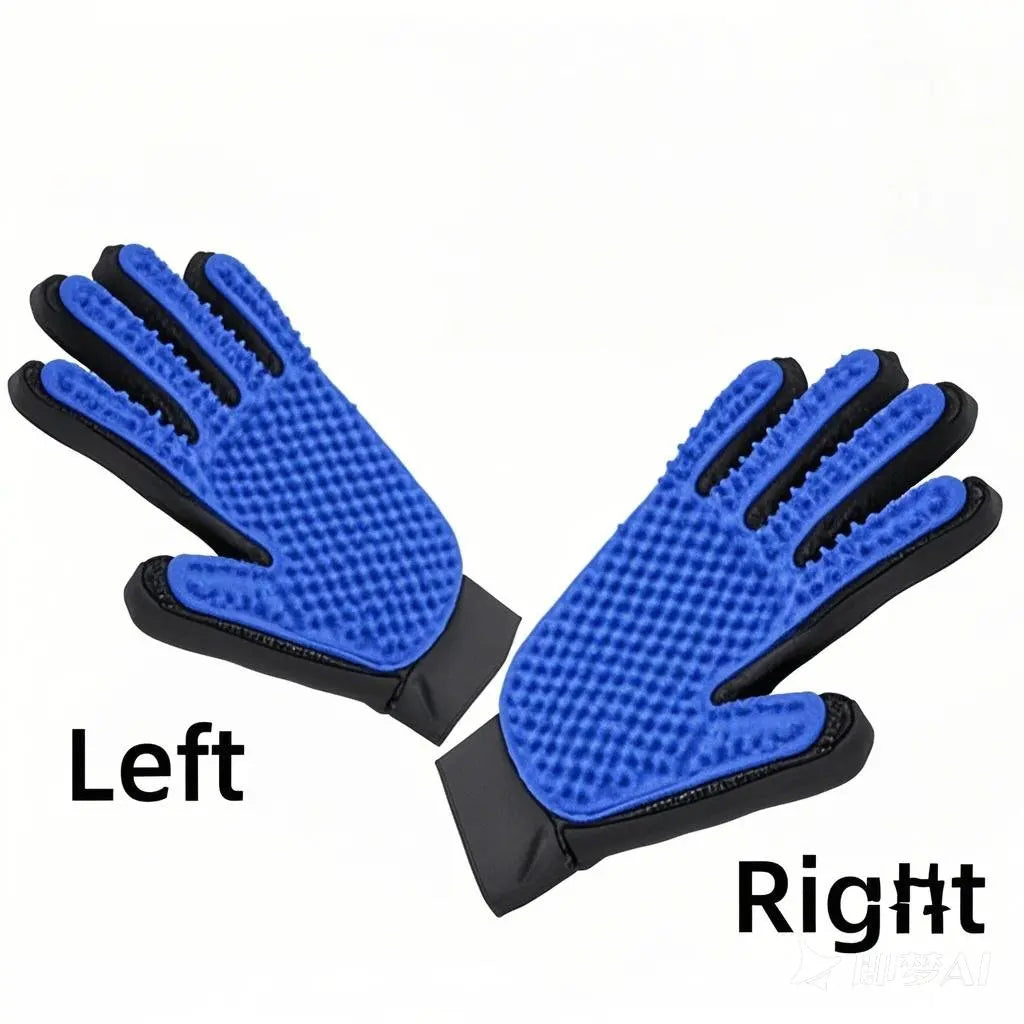 Pet hair removal glove