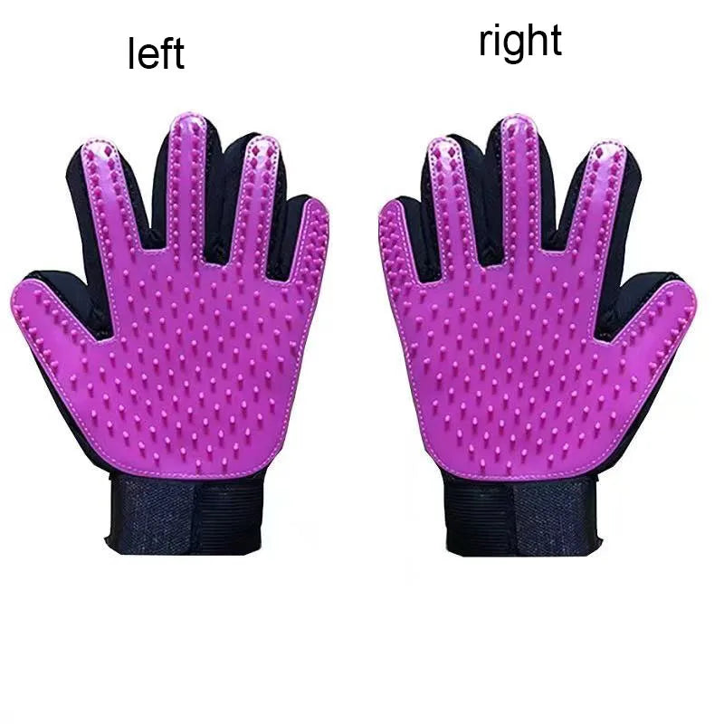 Pet hair removal glove