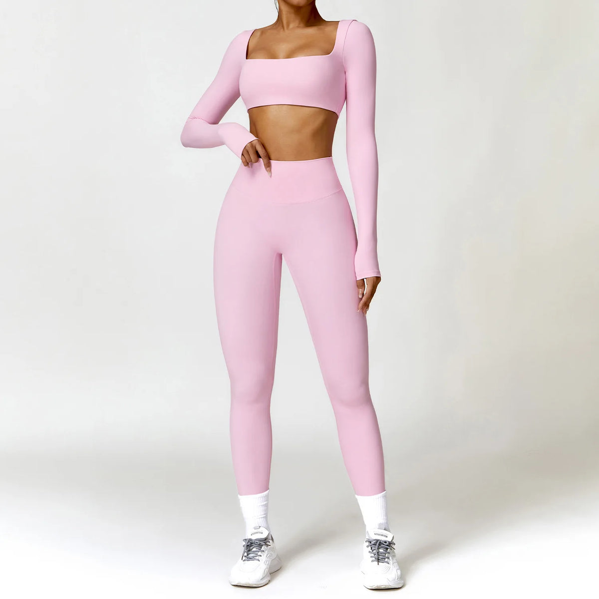 Conjunto deportivo transpirable de manga larga