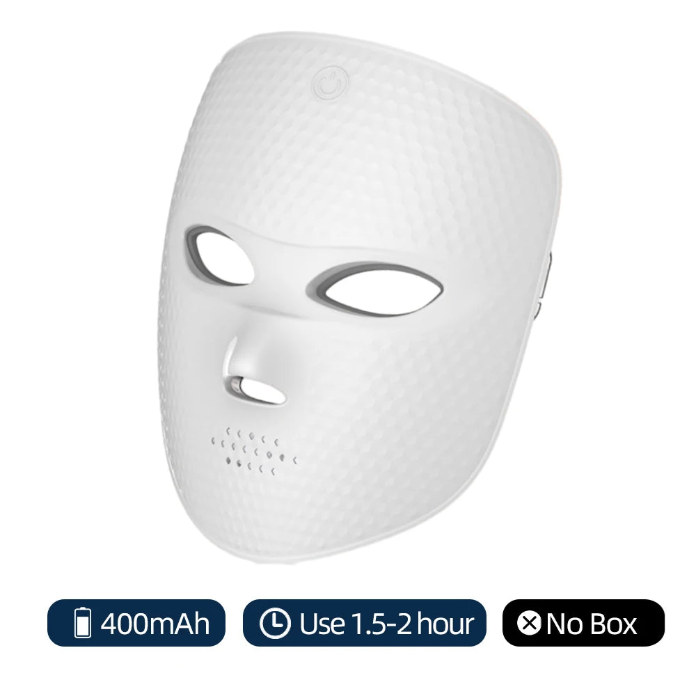 Wireless Use 7 Colors LED Mask Photon Face Mask Skin Rejuvenation Repair Skin Facial Beatuy SPA Mask Wrinkle Remover Skin Care
