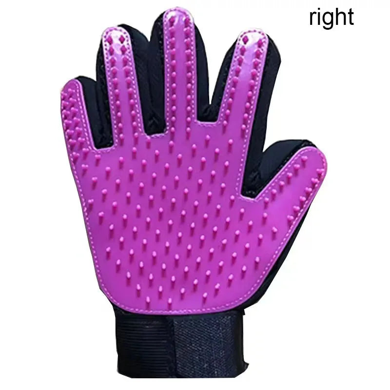 Pet hair removal glove