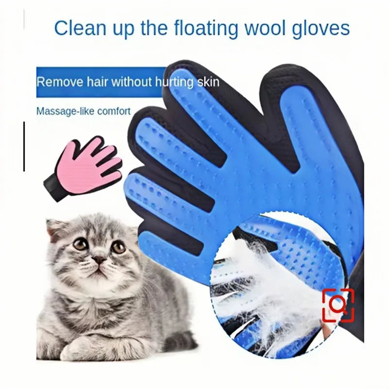 Pet hair removal glove