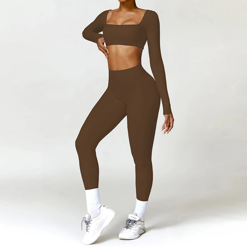 Conjunto deportivo transpirable de manga larga