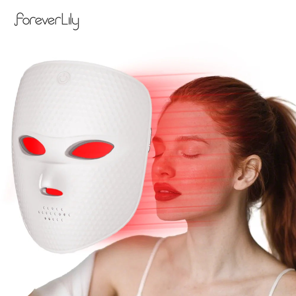 Wireless Use 7 Colors LED Mask Photon Face Mask Skin Rejuvenation Repair Skin Facial Beatuy SPA Mask Wrinkle Remover Skin Care