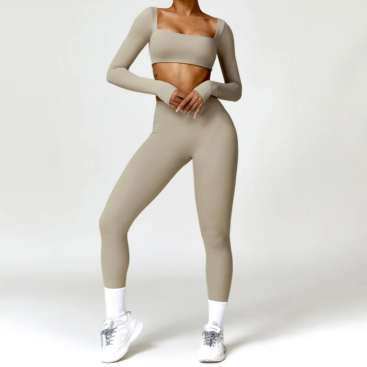 Conjunto deportivo transpirable de manga larga