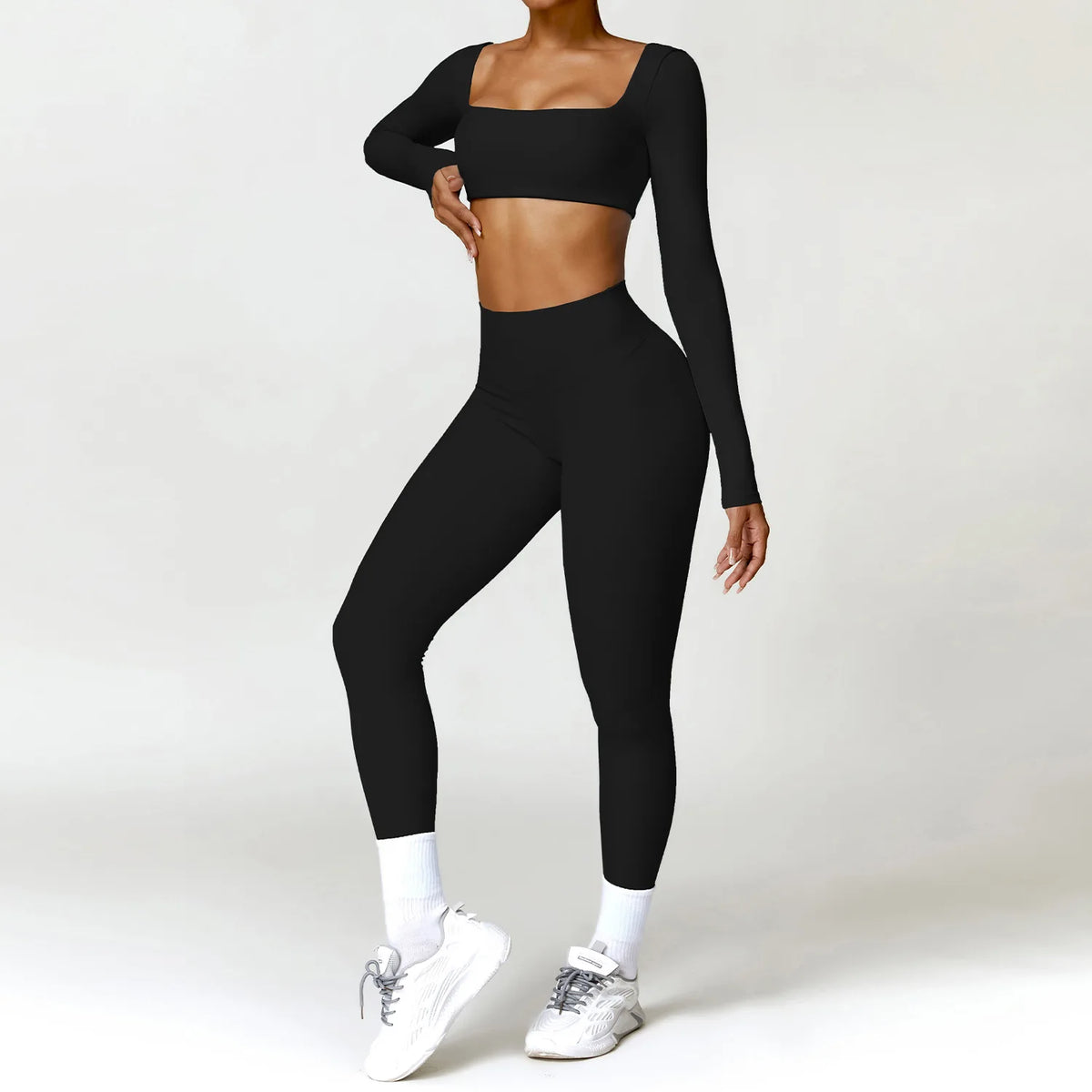 Conjunto deportivo transpirable de manga larga