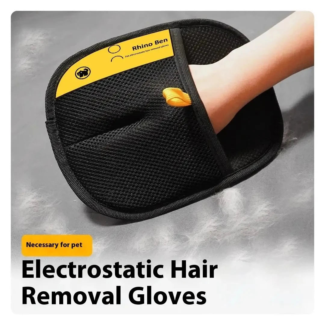 Pet hair removal glove